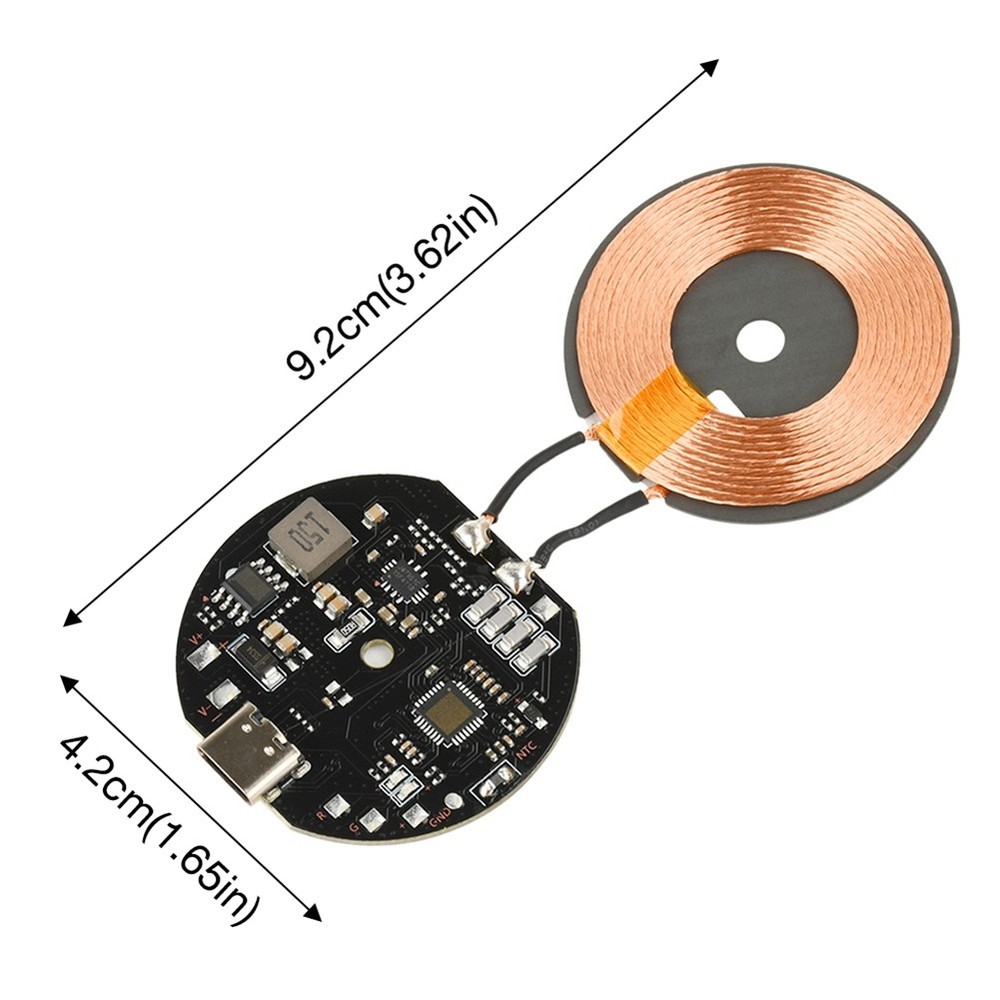 20W Wireless Charging Transmitter Module, 12V/24V, Type C, Fast Charging Board, 4352
