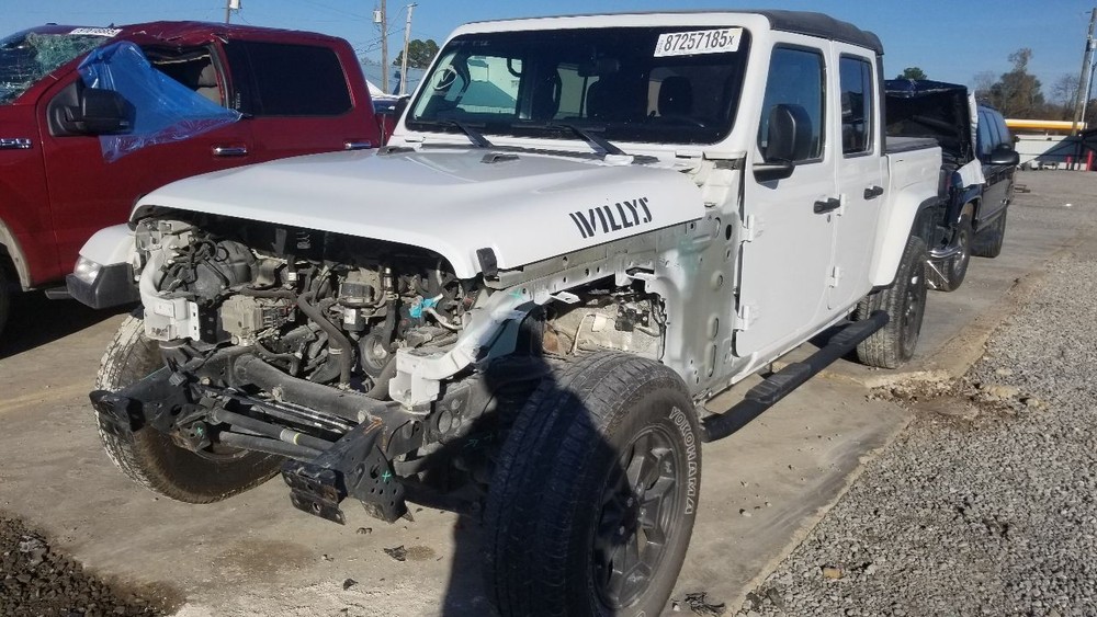 21 JEEP GLADIATOR JT WILLYS DOOR FRONT RIGHT PASSENGER WHITE