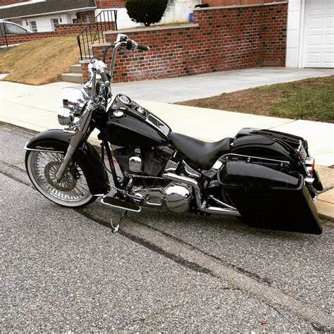 For Harley Softail 84-2017 5" Stretched Extended Saddle bags Conversion Brackets