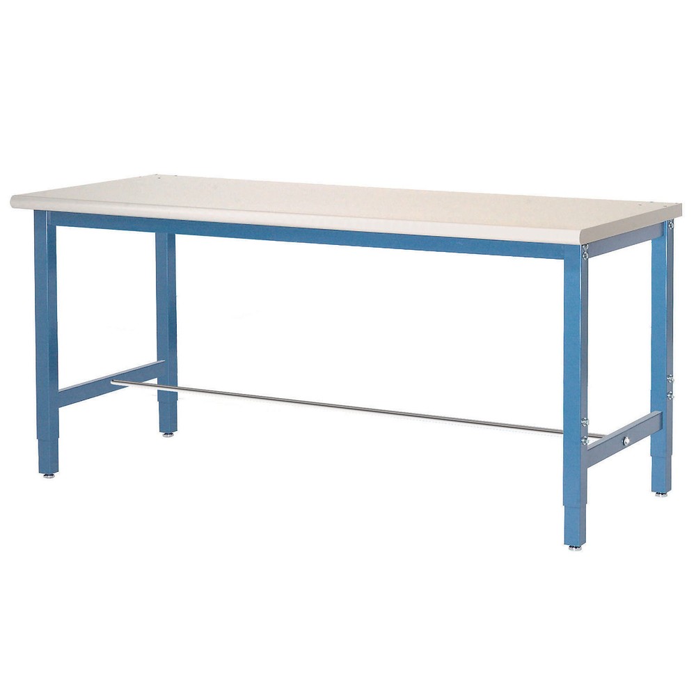 Production Workbench - Plastic Laminate Square Edge - Blue 60"W x 24"D