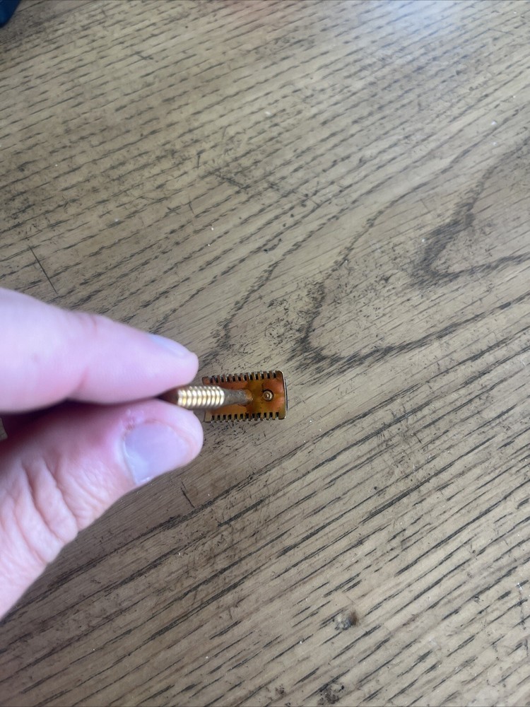 Tiny Unmarked 1.5” Safety Razor Gold Toned