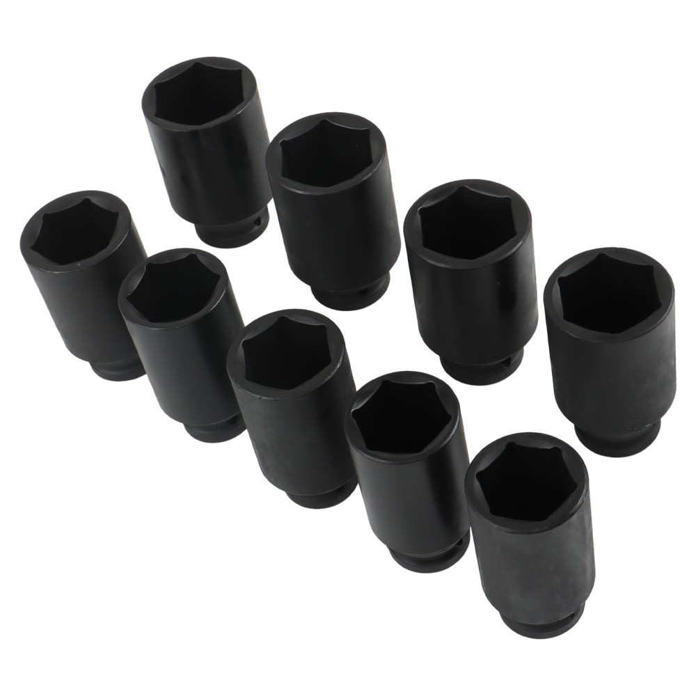 Labwork 1/2 Drive Deep Impact Socket Set 9PCS 6 Point Metric Axle Nut Socket Set