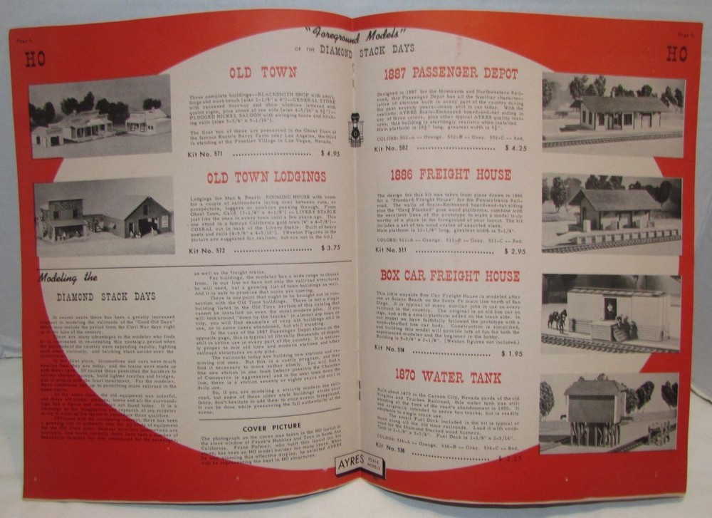 1950's Ayres Scale Models Catalog #20, Model Railroad
