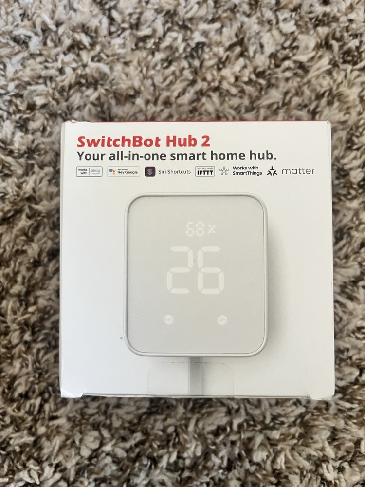 SwitchBot Hub 2 White Smart IR Remote Built-in Meter Wireless Smart Home Hub