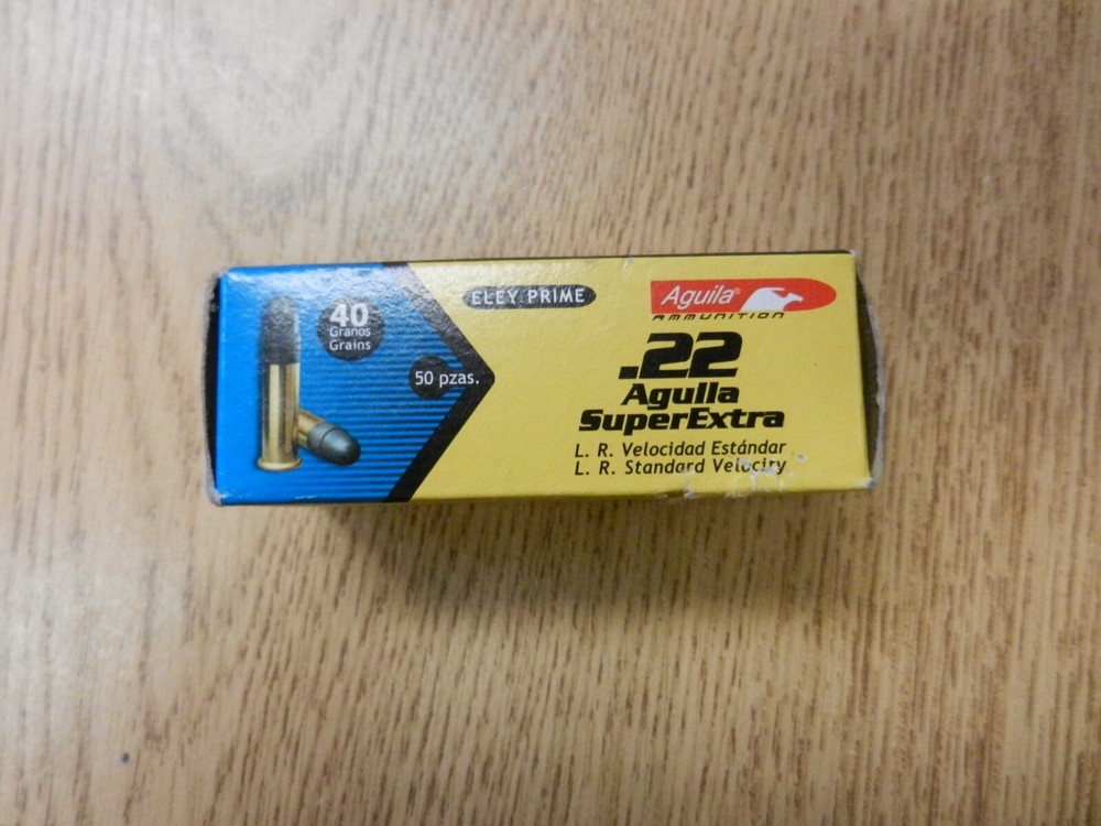 Aguila .22 Super Extra Long Rifle Empty Ammo Box Used