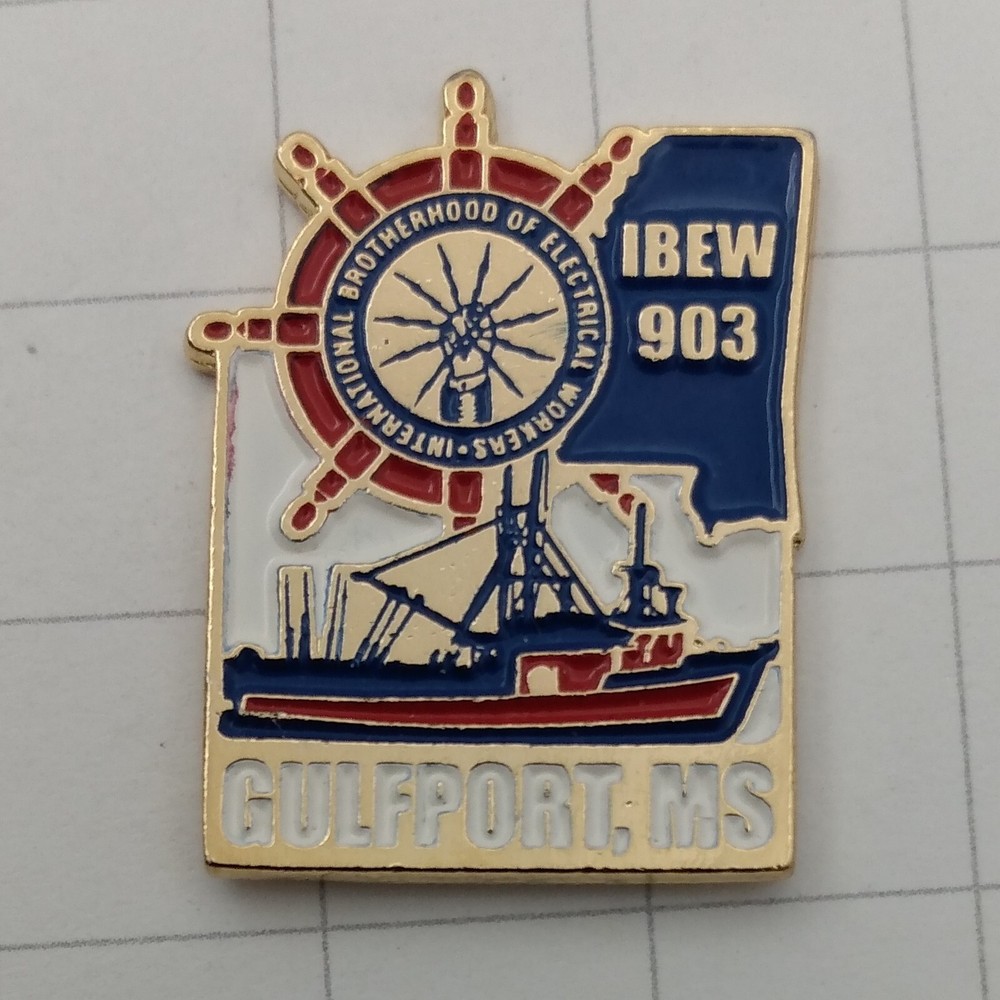 IBEW Lapel Pin Local 903 Gulfport, MS.