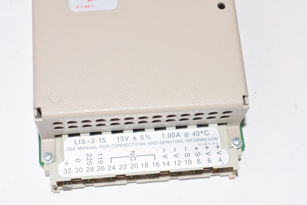 LAMBDA Model: LIS-31-15, Regulated Power Supply, Input: 95-132 VAC, 47-63 Hz