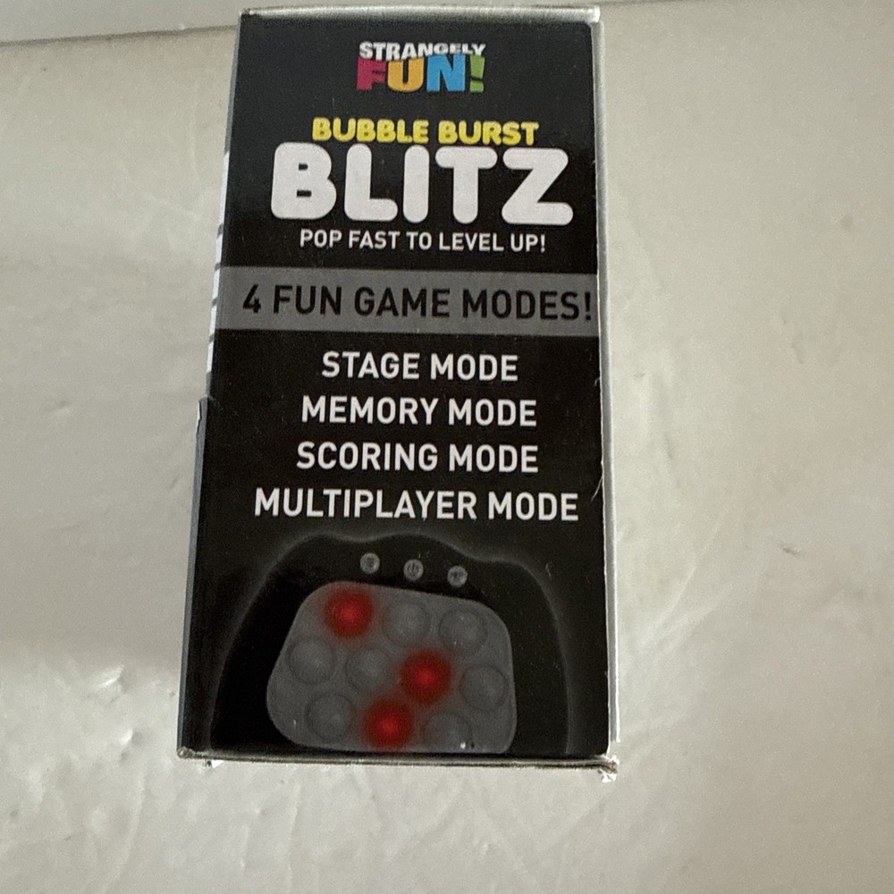 Strangely Fun! Bubble Burst Blitz Electronic Game for Ages 6+ Multiple Boxes