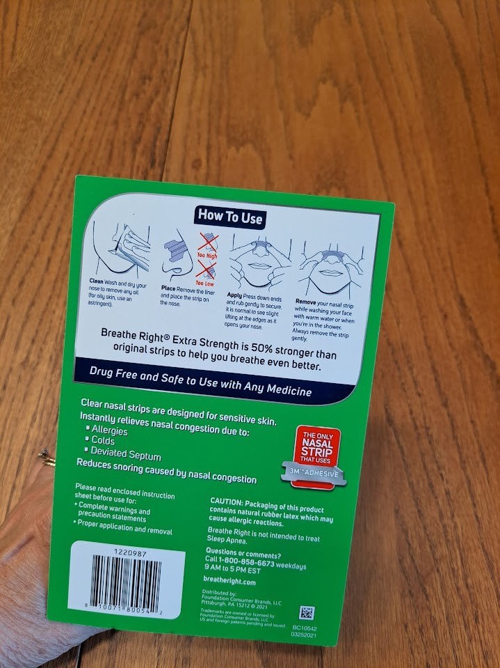 Breathe Right Extra Strength Nasal Strips, Clear - 72 Count