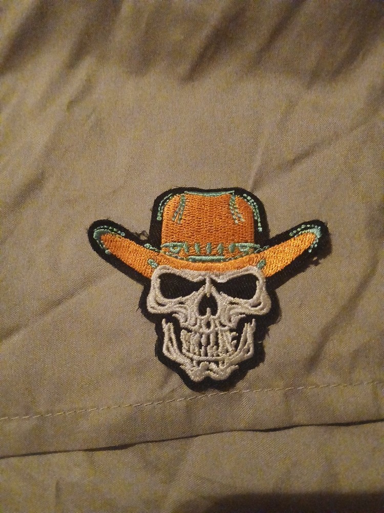 cowboy skull patch