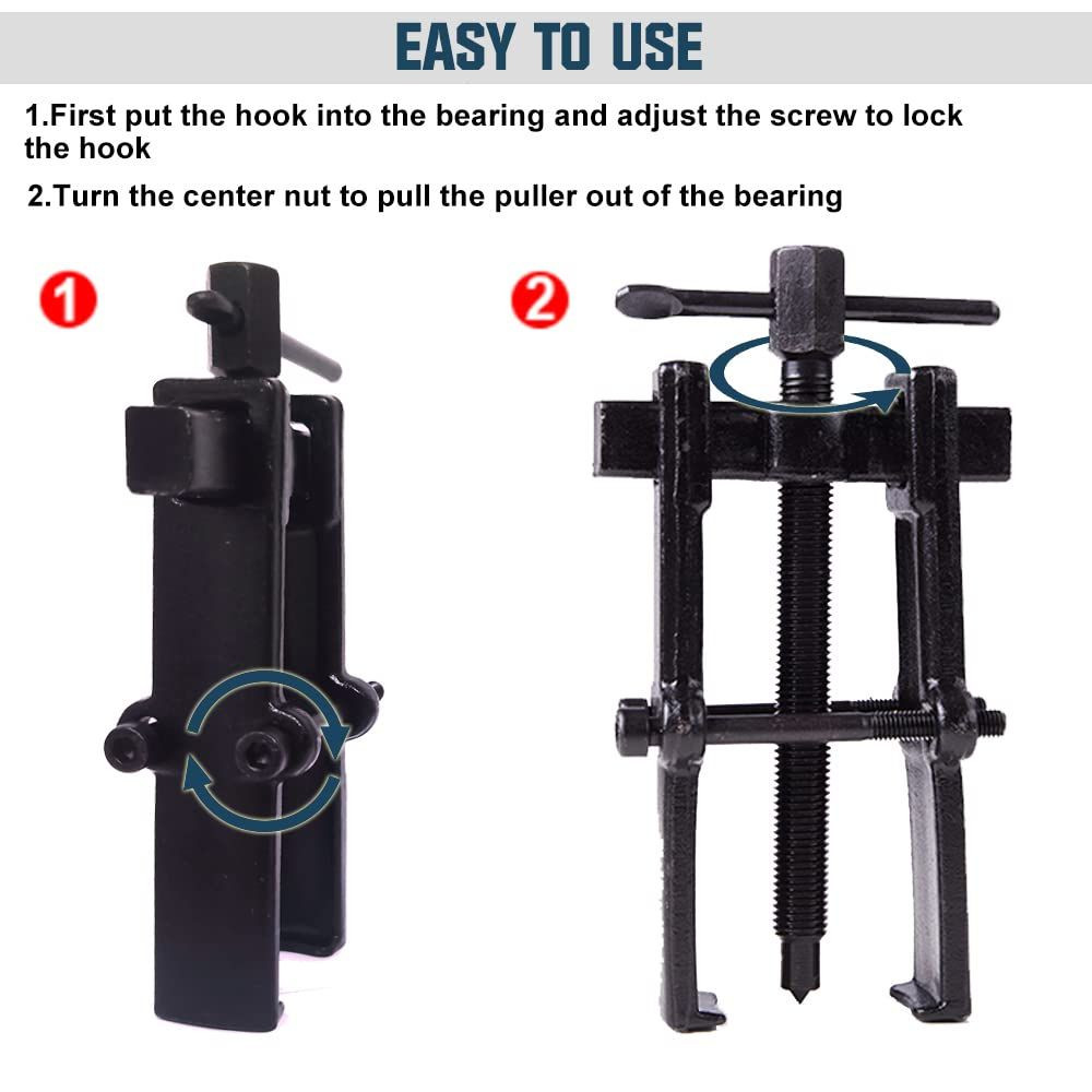 4 Bearing Puller 2'' 3'' 4'' 6'' with 2 2-Jaw