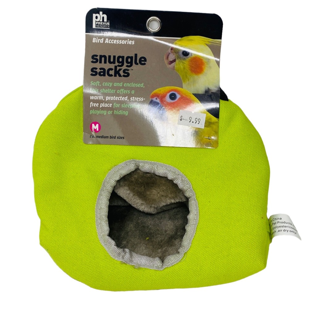 Prevue - Medium Snuggle Sack for medium size birds Lime green