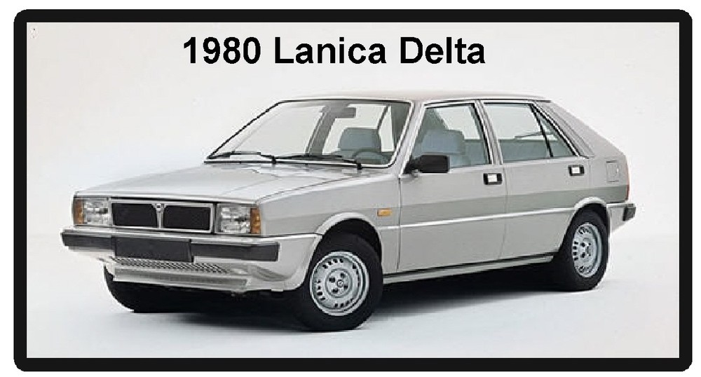 1980 Lancia Delta Refrigerator Magnet
