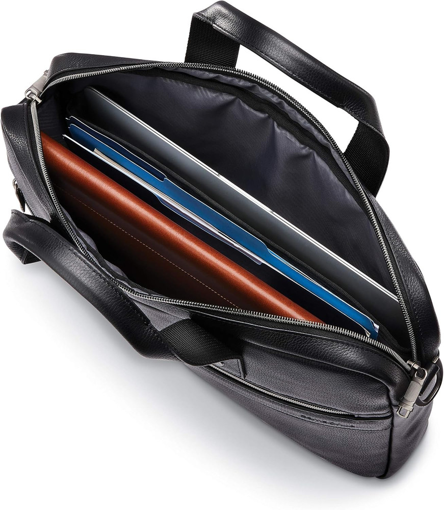 Classic Leather Slim Brief, Black, One Size