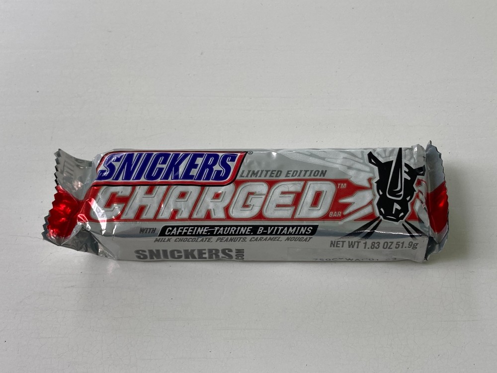 Unopened Snickers Charged Caffeinated Candy Bar (2008 Limited Edition)