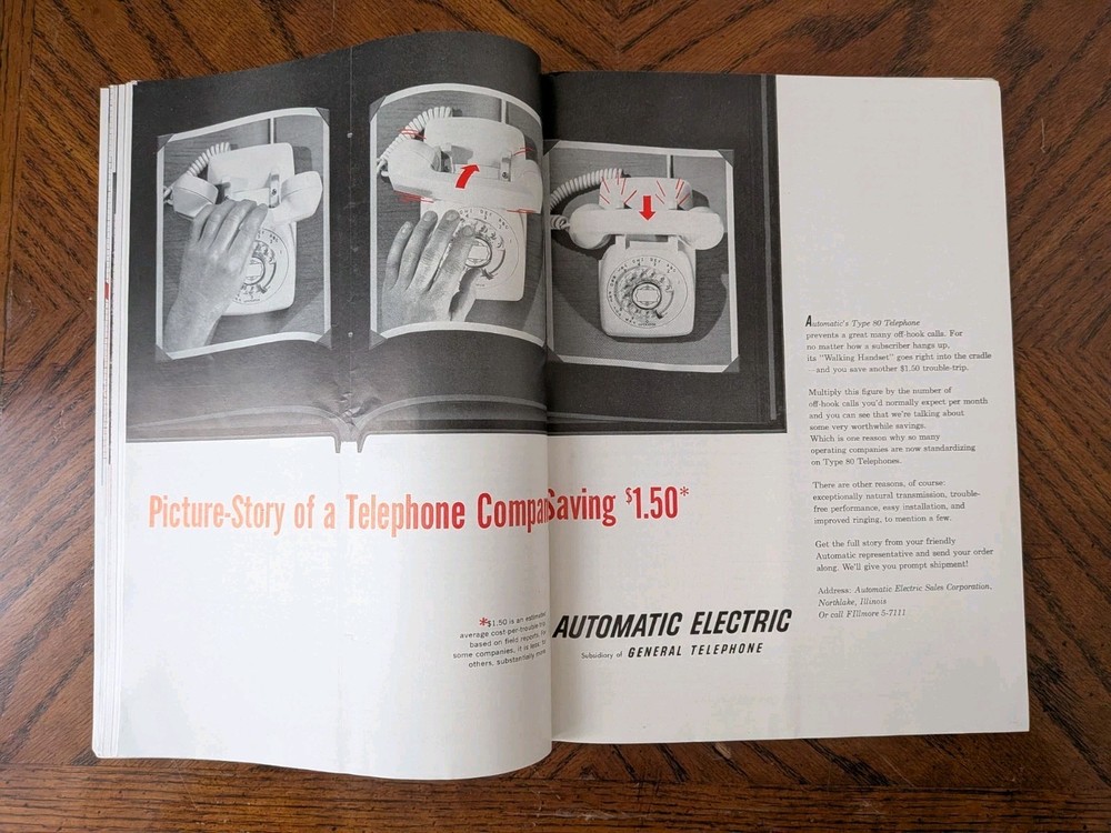 Telephone Engineer & Management Industry Magazine Bell First Pushbutton Article