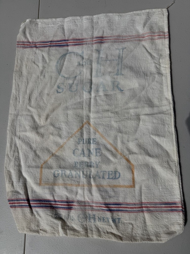 (2) Vintage Sugar Sacks: Hershey C&H