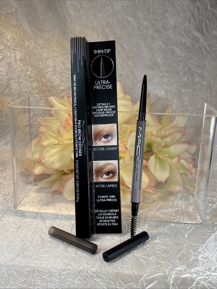 MAC Pro Brow Definer 1mm-Tip Precise Brow Pencil Crayon THUNDER - FS NIB FreeSh