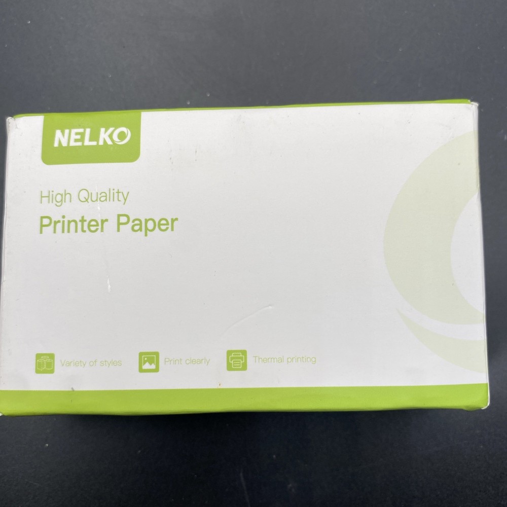 Nelko Self Adhesive Thermal Printer Paper 54mm x 3.5m 3 Pack Continuous Labels