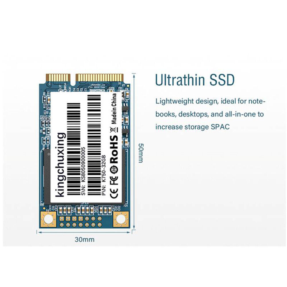 Kingchuxing mSATA Ⅲ Internal Solid State Drive 128GB Desktop Laptop High Speed