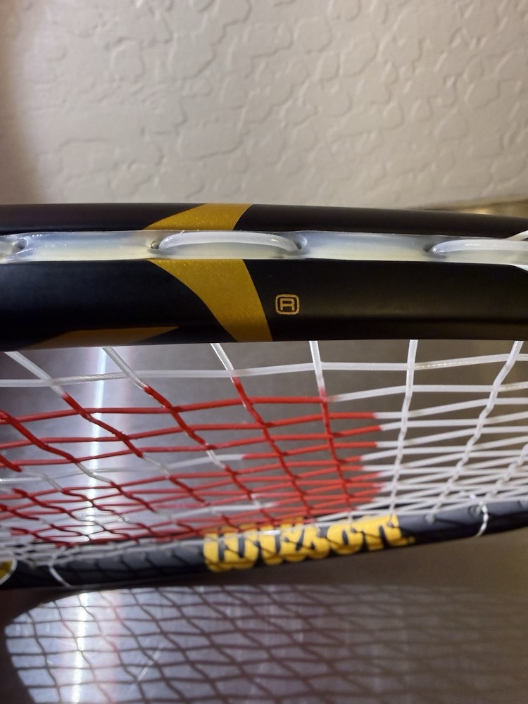 Wilson K Factor Rage Squash Racket – KFactor NanoTechnology Black And Gold