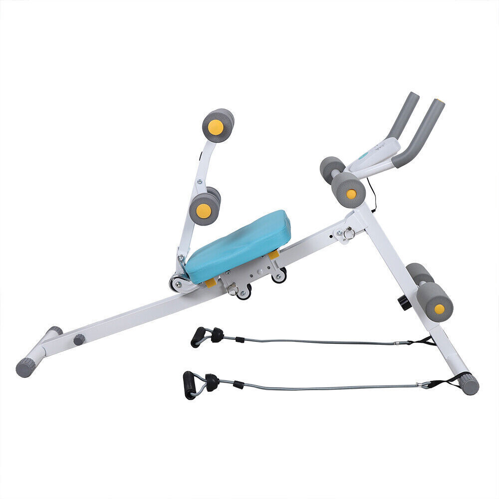 Multi-Workout Ab Machine Foldable Abdominal Cruncher Sit Up Bench Side Shaper