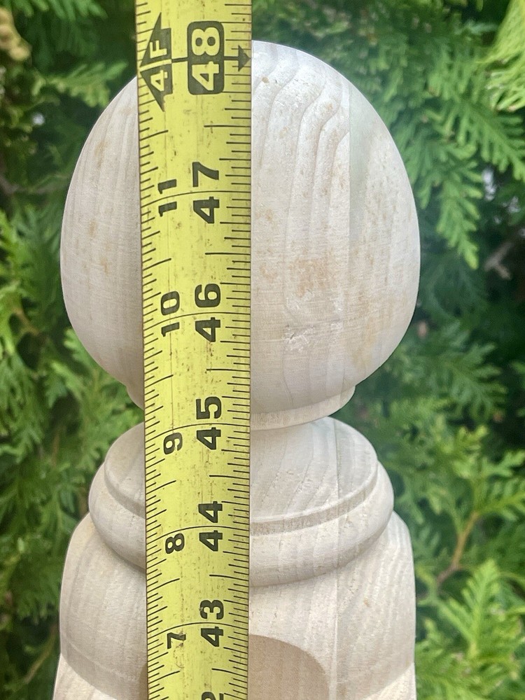 Large New Old Stock Victorian Style Solid POPLAR Newel Post Heavy Architecture