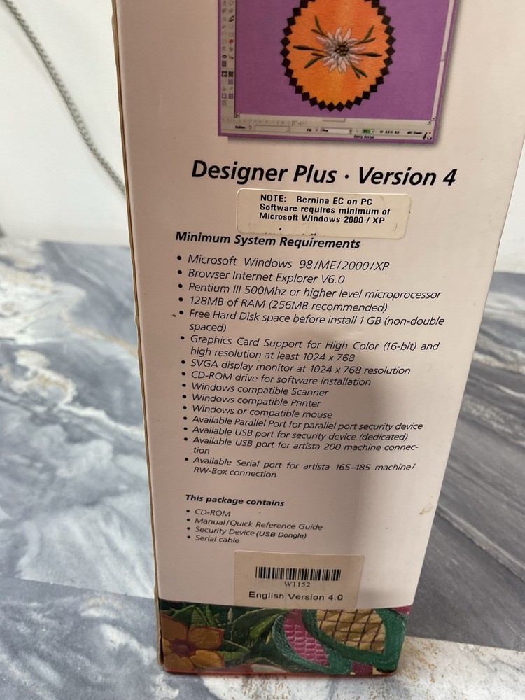 Bernina Embroidery Software CD And Manuals Version 4
