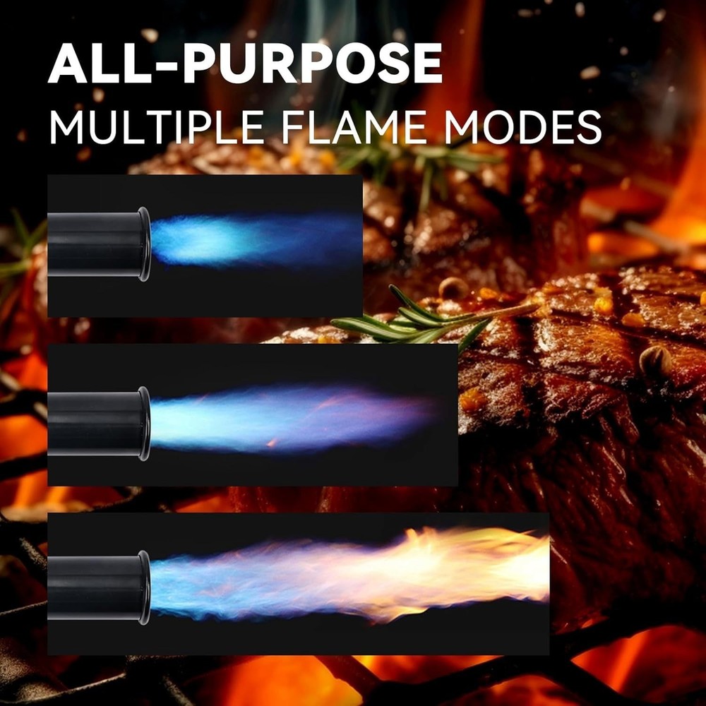 Powerful Kitchen Cooking Grill Propane Torch Searing Charcoal Camp Fire Starter