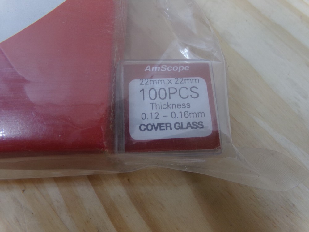 Amscope Microscope Slides BS-72P Clear Glass