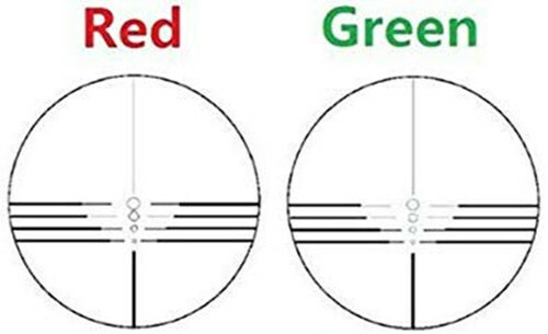 US 4X32 Compact Crossbow Archery Multi Range Reticle Scope Red and Green