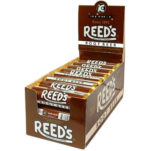 Reed’s ROOTBEER  Candy Rolls are back! Box of 24
