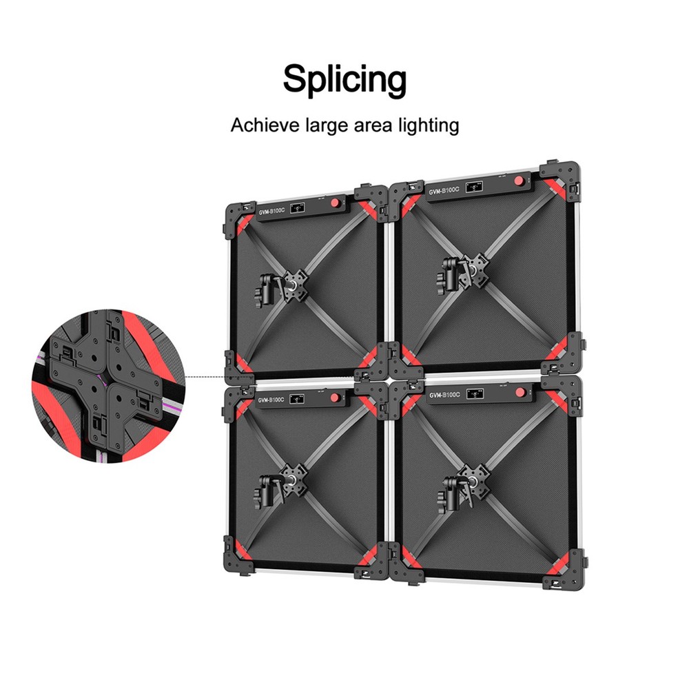 GVM B100C 100W Bi-Color RGB Foldable LED Panel Light