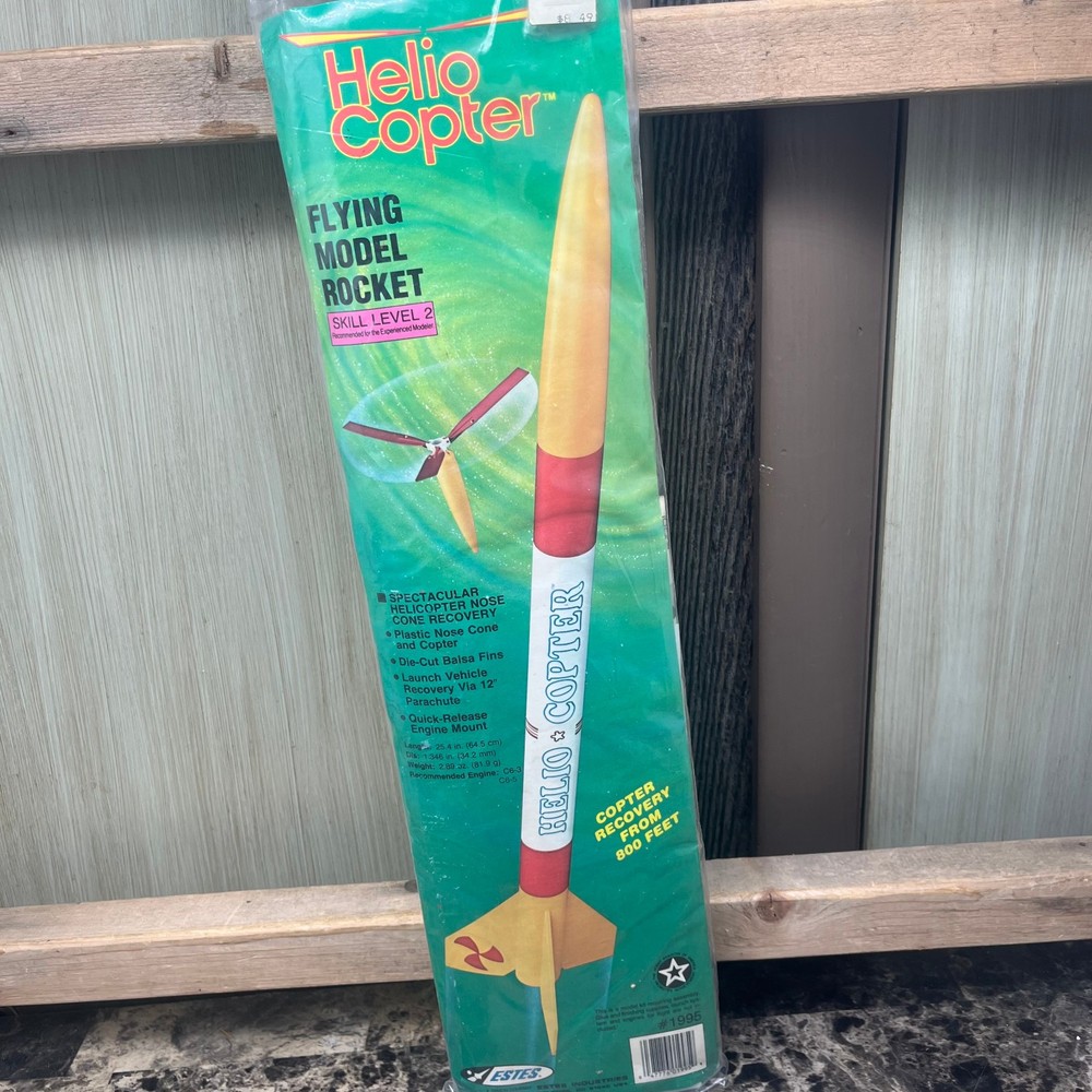 Estes Flying Model Rocket Helio Copter Skill Level 2 #1995 - NEW