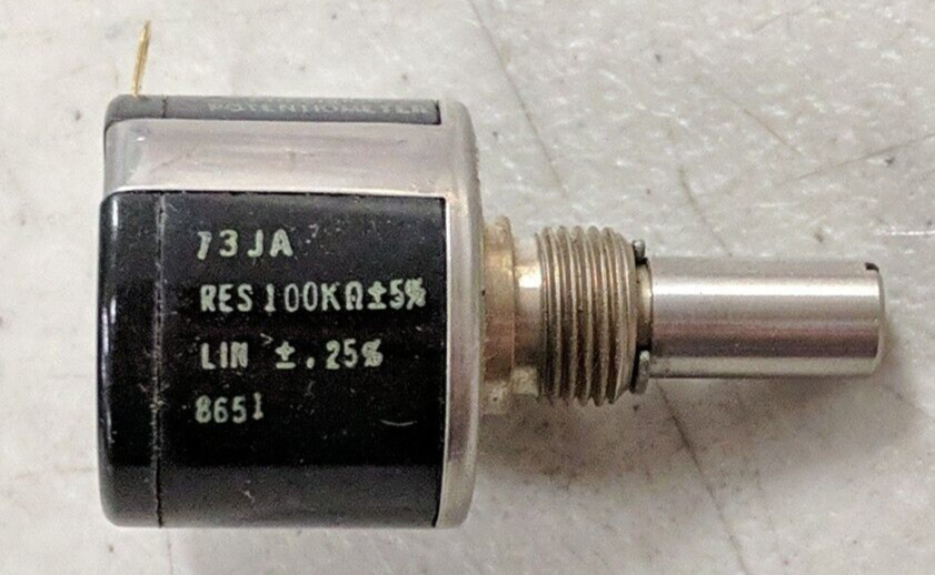 Clarostat 73JA 100K Precision Potentiometer