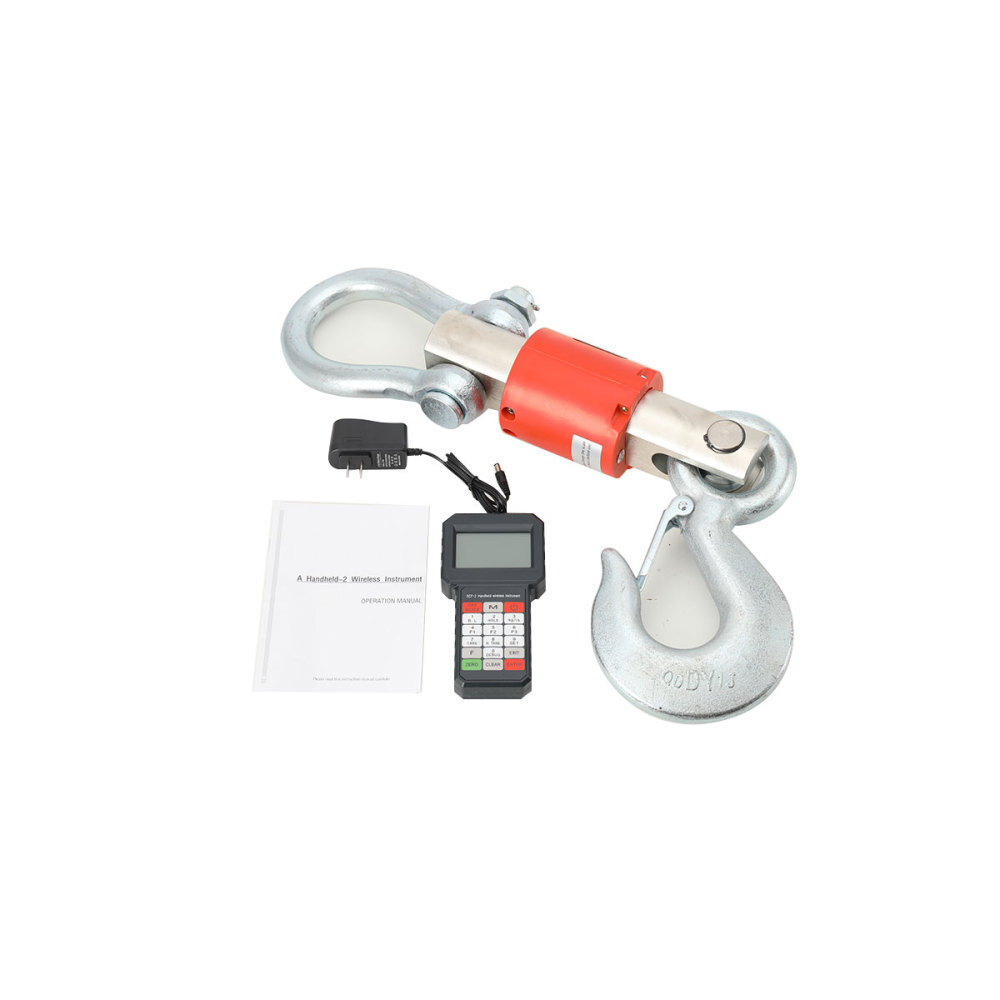 Wireless Remote Digital Electronic Hanging Crane Scale with Handheld Meter 10T