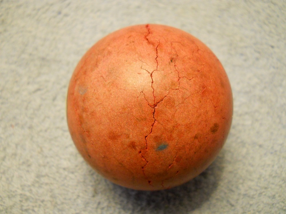 Vintage Clay Billiard Ball- #3