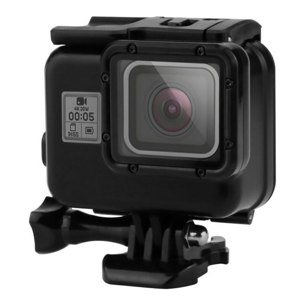 Black 40m Diving Waterproof Case Touch Screen Backdoor For Gopro Hero 5/6/7 E