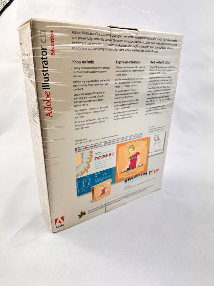 Adobe Illustrator CS 2-CD Set w/ Serial – Educational Version + Tutorial