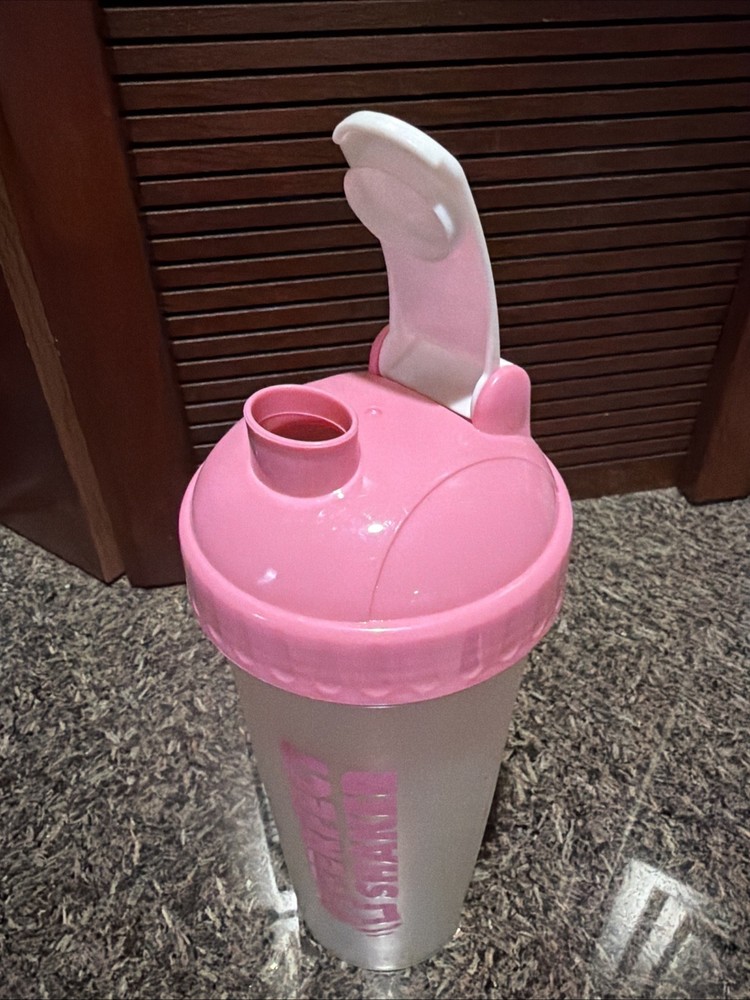 NEW Perfect Shaker Pink Clear Workout Bottle