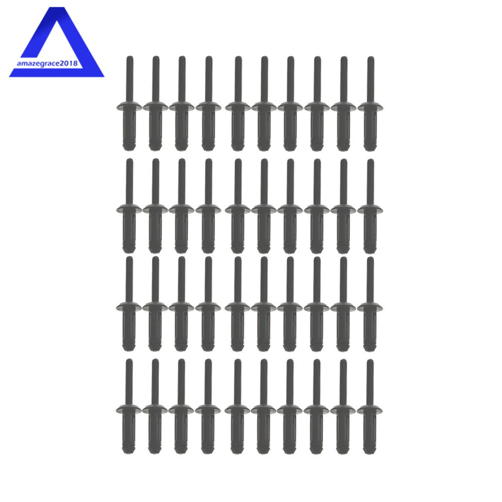 41 Piece PLASTIC POLY RIVET GUN QUICK SET RIVETER RIVETING HAND TOOL Asorted Set