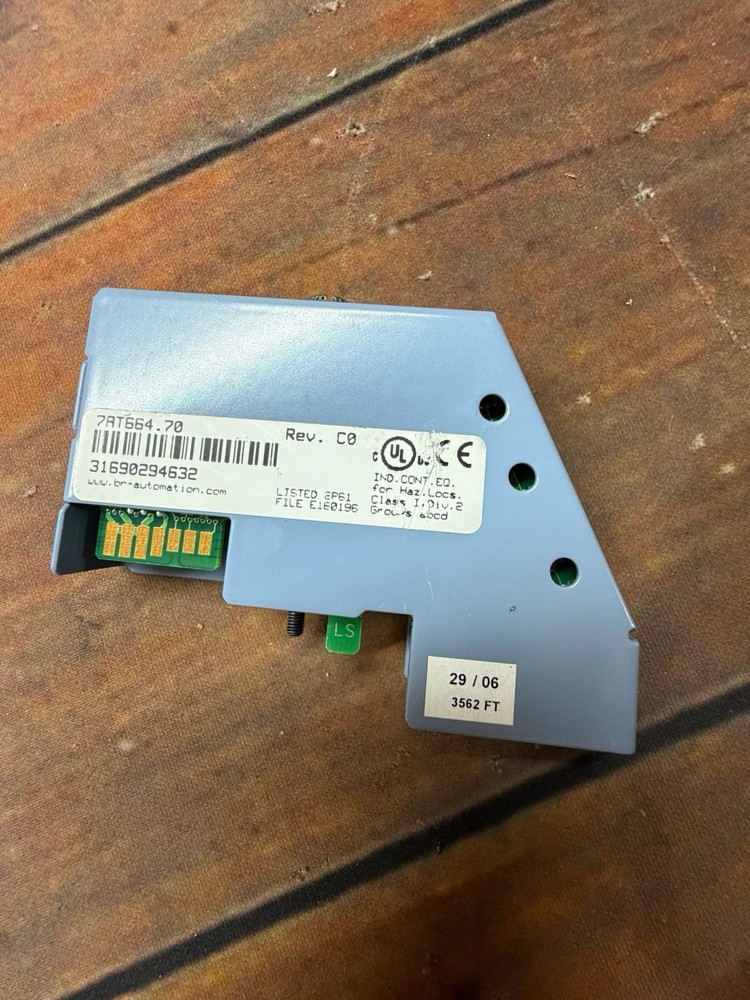 B&R Automation 7AT664.70 4-Input Thermocouple Analog Input Module