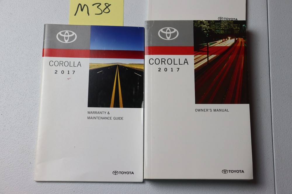 2017 TOYOTA COROLLA OWNERS MANUAL REF MAINT GUIDE ALL MODELS