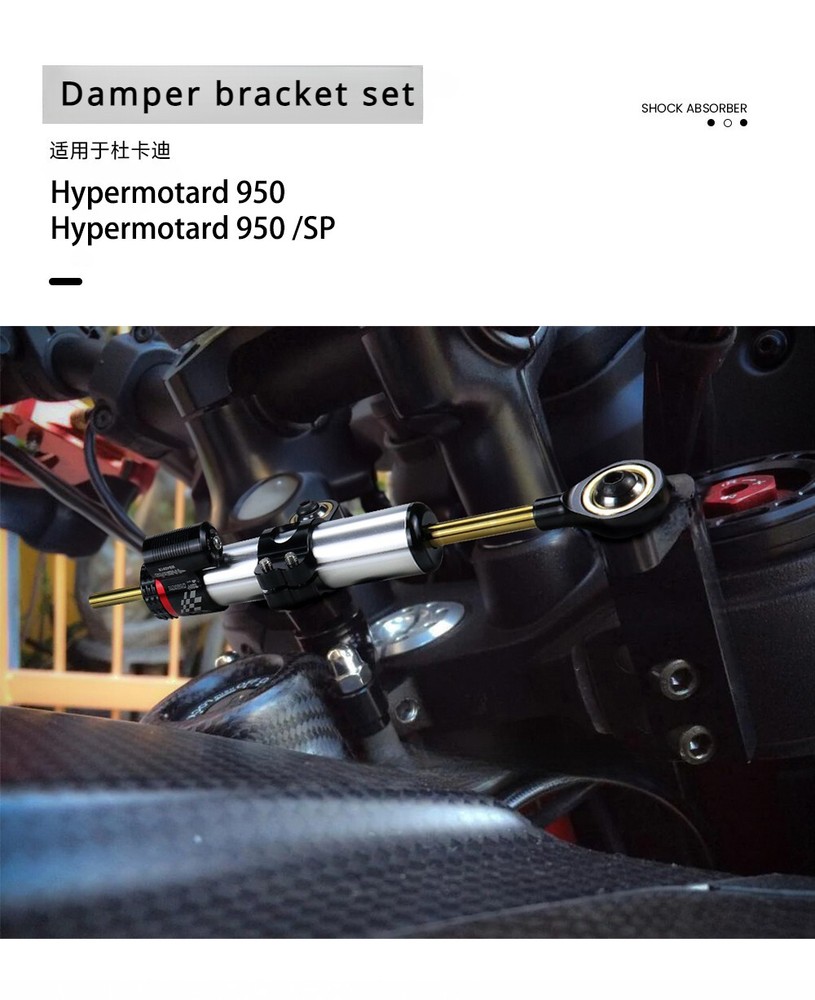 For Ducati Hypermotard 950 SP Steering Stabilizer Damper Mounting Bracket Kit