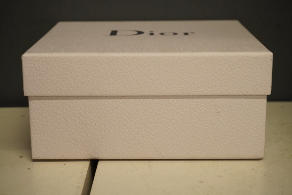 Dior White Gift Box SET (3) With Bow, Tissue, Ribbon