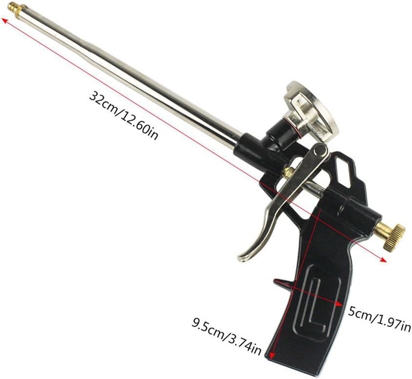 Lightweight Foam Gun with Spring Trigger Control for Precise Application, 2 Pack