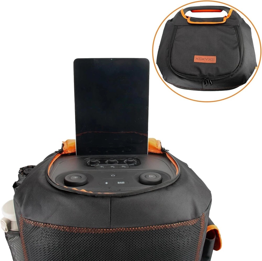 Protective Cover for PartyBox 710 Speaker Double-Layer Shield, black + orange