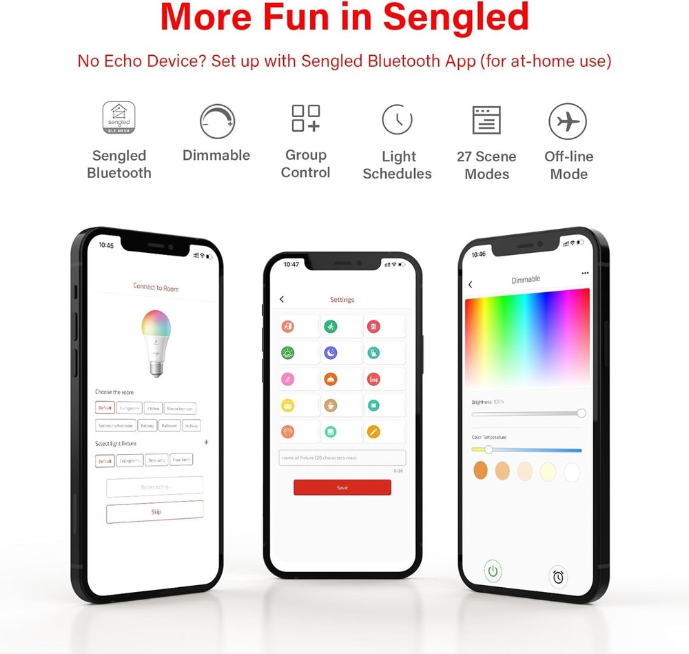 SENGLED Smart Lighting and Plugs Bundle Alexa/Voice Control LED