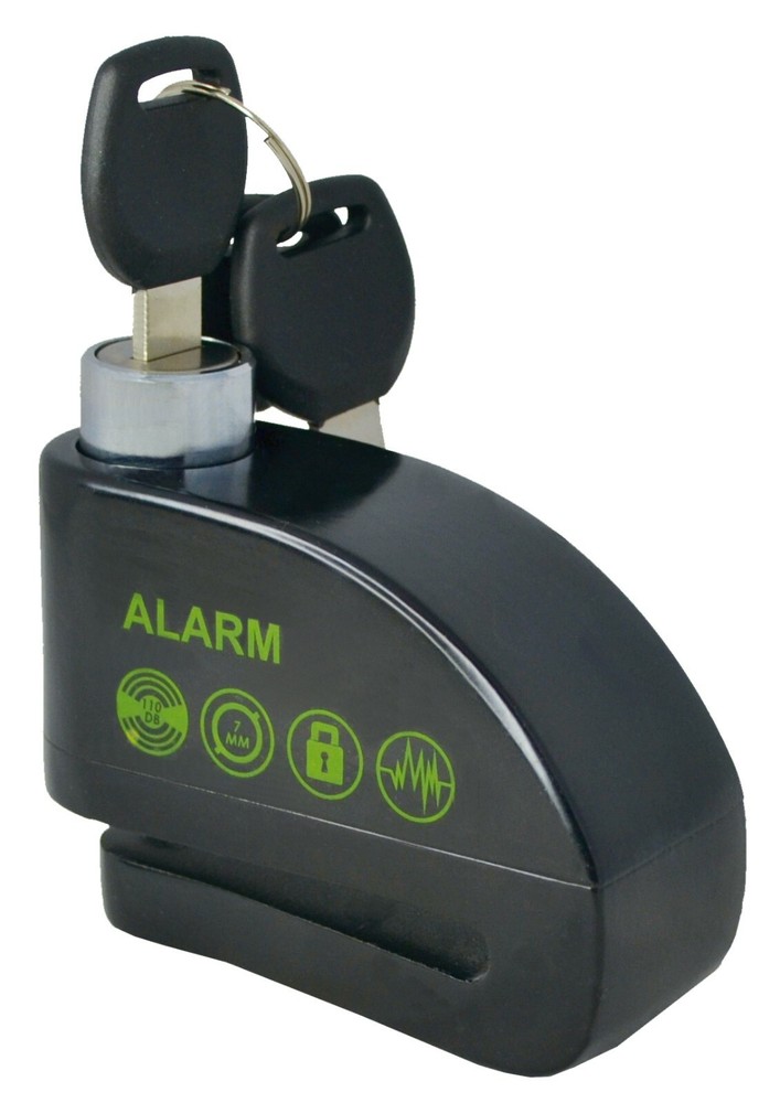 Anti-Theft Motorcycle Disc Alarm Lock with Storage / Carry Case