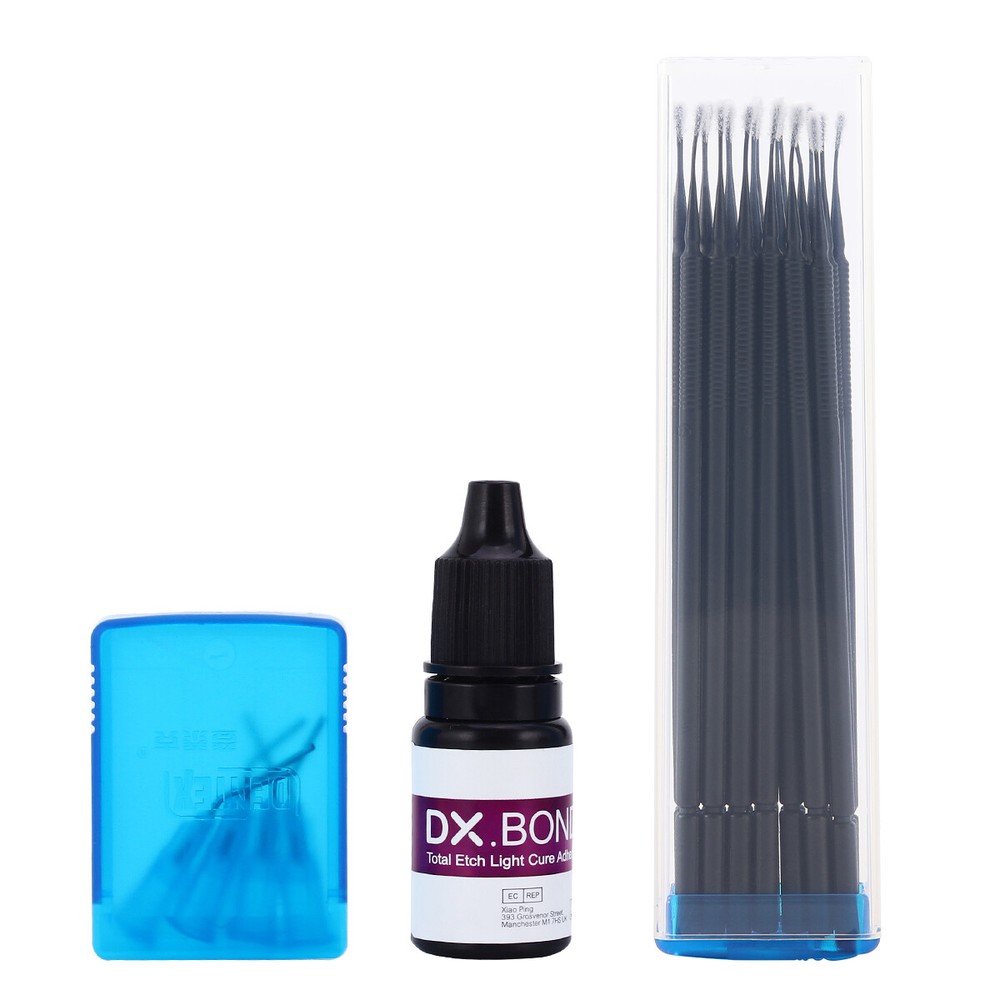 Dental Light Cure Composite Resin Etching Adhesive Kit/ LED Curing Light Lamp US